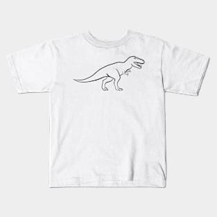 Stick figure dinosaur Kids T-Shirt